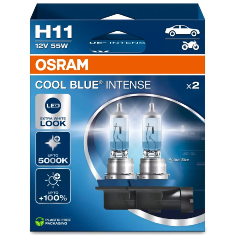 ŻARÓWKI OSRAM H11 COOL BLUE INTENSE 5000K DUOPACK ŻARÓWKI OSRAM H11 COOL BLUE INTENSE 5000K DUOPACK
