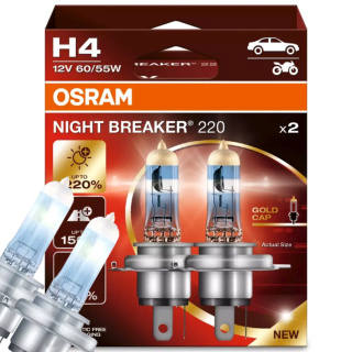 ŻARÓWKI OSRAM H4 NIGHT BREAKER 220 DUOPACK