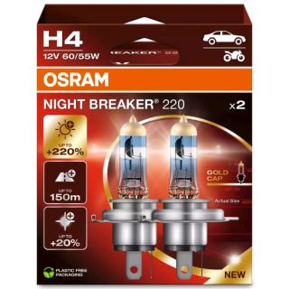 ŻARÓWKI OSRAM H4 NIGHT BREAKER 220 DUOPACK