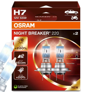 ŻARÓWKI OSRAM H7 NIGHT BREAKER 220 DUOPACK