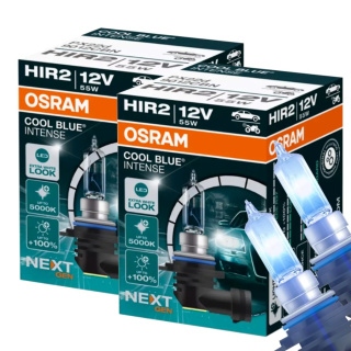 ŻARÓWKI OSRAM HIR2 COOL BLUE INTENSE 5000K + ŻARÓWKI W5W VISION