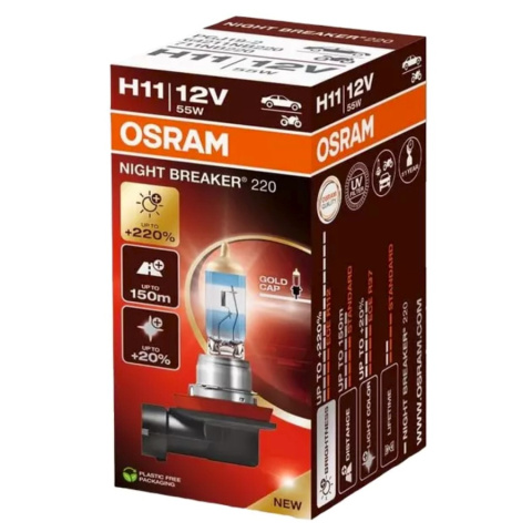 ŻARÓWKA OSRAM H11 NIGHT BREAKER 220 ŻARÓWKA OSRAM H11 NIGHT BREAKER 220