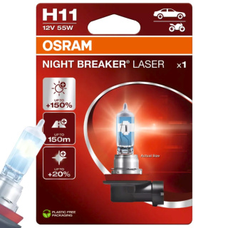 ŻARÓWKA OSRAM H11 NIGHT BREAKER LASER +150%