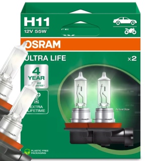 ŻARÓWKI OSRAM H11 ULTRA LIFE DUOPACK
