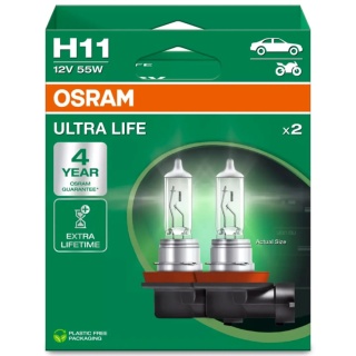 ŻARÓWKI OSRAM H11 ULTRA LIFE DUOPACK