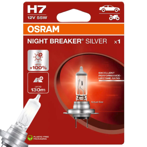 ŻARÓWKA OSRAM H7 NIGHT BREAKER SILVER ŻARÓWKA OSRAM H7 NIGHT BREAKER SILVER