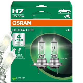 ŻARÓWKI OSRAM H7 ULTRA LIFE DUOPACK