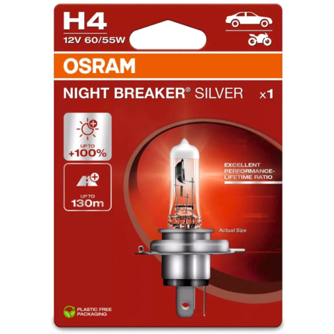 ŻARÓWKA OSRAM H4 NIGHT BREAKER SILVER ŻARÓWKA OSRAM H4 NIGHT BREAKER SILVER