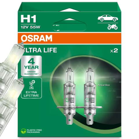 ŻARÓWKI OSRAM H1 ULTRA LIFE DUOPACK