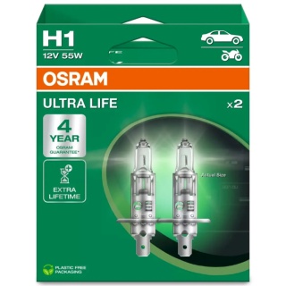 ŻARÓWKI OSRAM H1 ULTRA LIFE DUOPACK