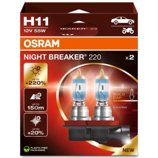 ŻARÓWKI OSRAM H11 NIGHT BREAKER 220 DUOPACK