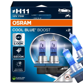 ŻARÓWKI OSRAM H11 COOL BLUE BOOST DUOPACK