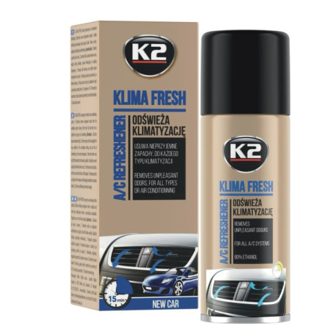 K2 KLIMA FRESH NEW CAR ODŚWIEŻA KLIMATYZACJĘ K2 KLIMA FRESH NEW CAR ODŚWIEŻA KLIMATYZACJĘ