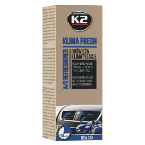 K2 KLIMA FRESH NEW CAR ODŚWIEŻA KLIMATYZACJĘ K2 KLIMA FRESH NEW CAR ODŚWIEŻA KLIMATYZACJĘ