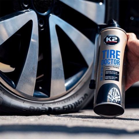 K2 TIRE DOCTOR ŚRODEK DO POMPOWANIA PRZEBITYCH OPON 400ML K2 TIRE DOCTOR ŚRODEK DO POMPOWANIA PRZEBITYCH OPON 400ML