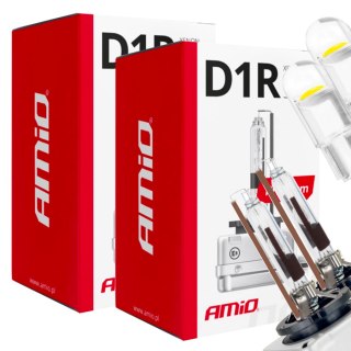ŻARNIKI AMIO D1R 4300K PREMIUM + ŻARÓWKI AMIO LED W5W