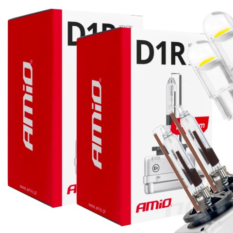 ŻARNIKI AMIO D1R 4300K PREMIUM + ŻARÓWKI AMIO LED W5W