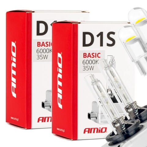 ŻARNIKI AMIO D1S 6000K BASIC + ŻARÓWKI AMIO LED W5W ŻARNIKI AMIO D1S 6000K BASIC + ŻARÓWKI AMIO LED W5W