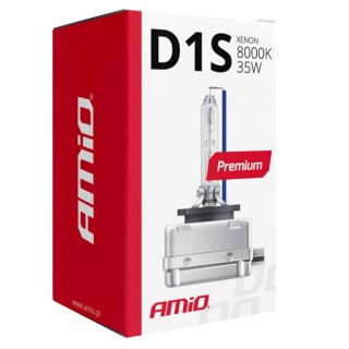 ŻARNIKI AMIO D1S 8000K PREMIUM + ŻARÓWKI AMIO LED W5W