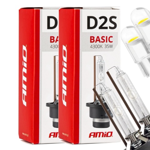 ŻARNIKI AMIO D2S 4300K BASIC + ŻARÓWKI AMIO LED W5W ŻARNIKI AMIO D2S 4300K BASIC + ŻARÓWKI AMIO LED W5W