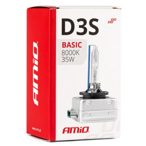 ŻARNIKI AMIO D3S 8000K BASIC + ŻARÓWKI PHILIPS W5W WHITEVISION ULTRA ŻARNIKI AMIO D3S 8000K BASIC + ŻARÓWKI PHILIPS W5W WHITEVISION ULTRA