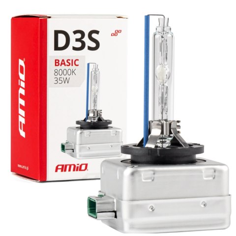 ŻARNIKI AMIO D3S 8000K BASIC + ŻARÓWKI PHILIPS W5W WHITEVISION ULTRA ŻARNIKI AMIO D3S 8000K BASIC + ŻARÓWKI PHILIPS W5W WHITEVISION ULTRA