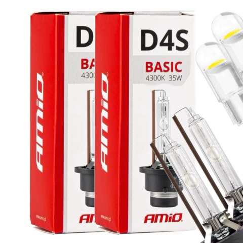 ŻARNIKI AMIO D4S 4300K BASIC + ŻARÓWKI AMIO LED W5W ŻARNIKI AMIO D4S 4300K BASIC + ŻARÓWKI AMIO LED W5W