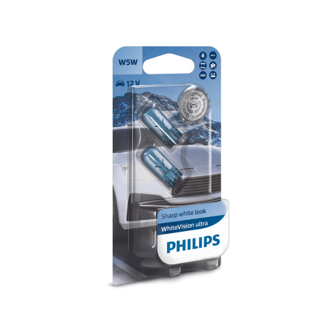 ŻARÓWKI PHILIPS W5W WHITEVISION ULTRA ŻARÓWKI PHILIPS W5W WHITEVISION ULTRA