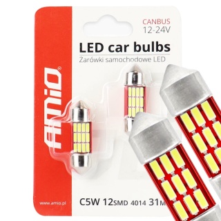 ŻARÓWKI AMIO LED C5W/C10W 31MM