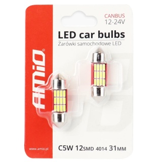 ŻARÓWKI AMIO LED C5W/C10W 31MM