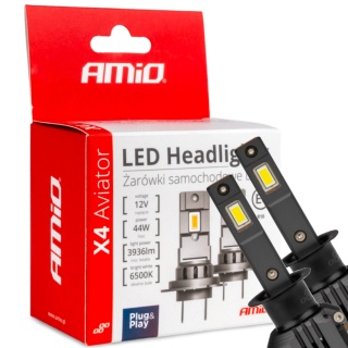 ŻARÓWKI AMIO LED H1 SERIA X4