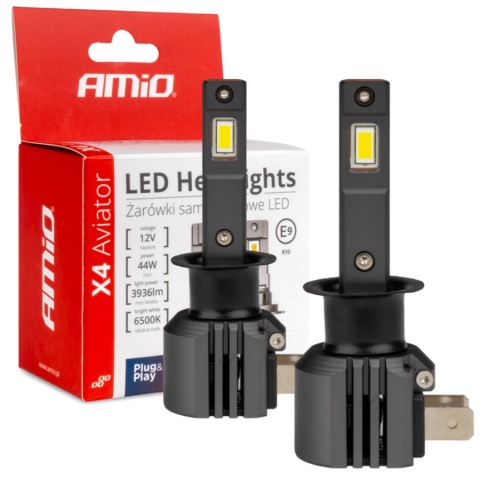 ŻARÓWKI AMIO LED H1 SERIA X4