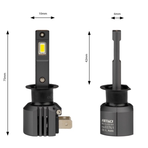 ŻARÓWKI AMIO LED H1 SERIA X4