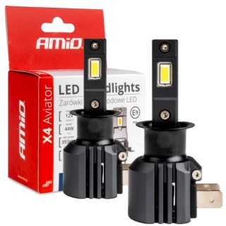 ŻARÓWKI AMIO LED H3 SERIA X4