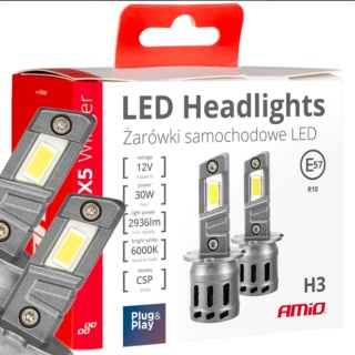 ŻARÓWKI AMIO LED H3 SERIA X5