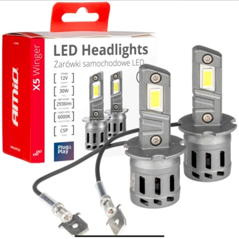 ŻARÓWKI AMIO LED H3 SERIA X5 ŻARÓWKI AMIO LED H3 SERIA X5