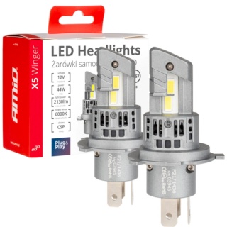 ŻARÓWKI AMIO LED H4 SERIA X5