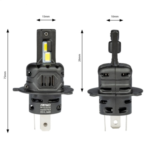 ŻARÓWKI AMIO LED H4/H19 SERIA X4