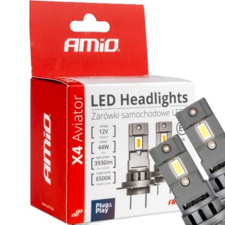 ŻARÓWKI AMIO LED H7/H18 SERIA X4