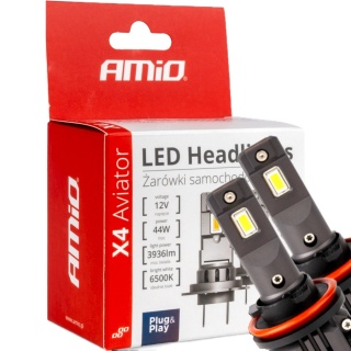 ŻARÓWKI AMIO LED H8/H9/H11 SERIA X4