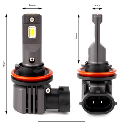 ŻARÓWKI AMIO LED H8/H9/H11 SERIA X4