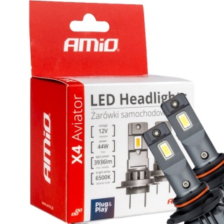 ŻARÓWKI AMIO LED HB3/HIR1/H10 SERIA X4