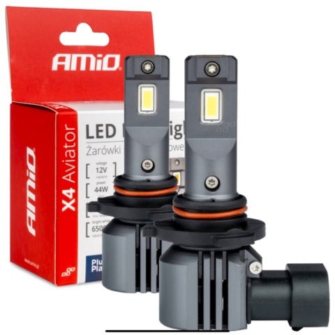 ŻARÓWKI AMIO LED HB3/HIR1/H10 SERIA X4 ŻARÓWKI AMIO LED HB3/HIR1/H10 SERIA X4