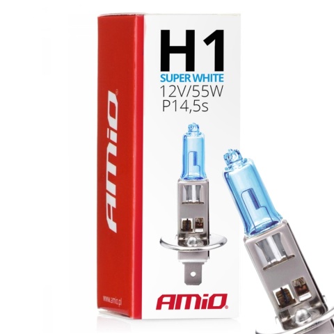 ŻARÓWKA H1 AMIO SUPERWHITE