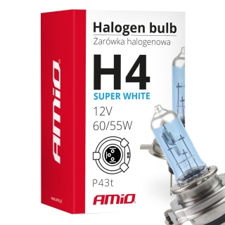 ŻARÓWKA H4 AMIO SUPERWHITE