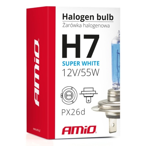 ŻARÓWKA H7 AMIO SUPERWHITE