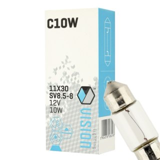 ŻARÓWKA VISION C10W 11X30 12V 10W SV8.5