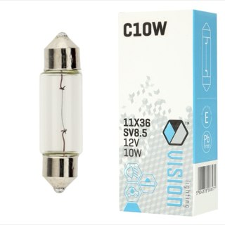ŻARÓWKA VISION C10W 11X36 12V 10W SV8.5 E4