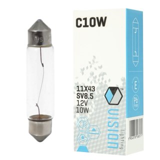ŻARÓWKA VISION C10W 11X43 12V 10W SV8.5
