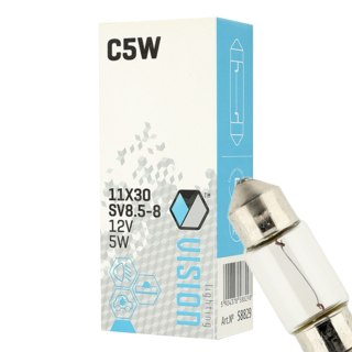 ŻARÓWKA VISION C5W 11X30 12V 5W SV8.5